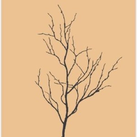 Modern minimalist stem abstract wall art - Picture 2 of 2